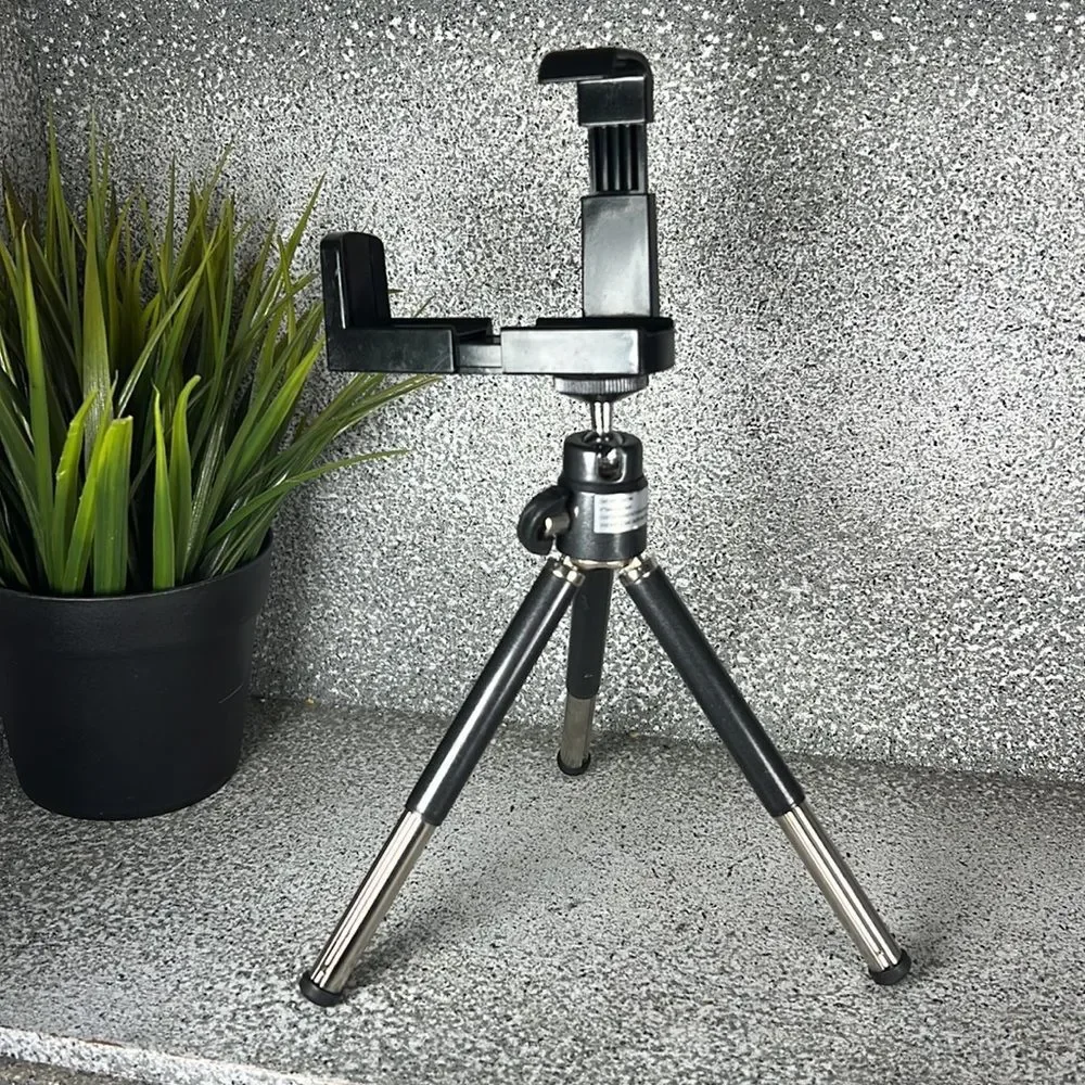 - 6” Tabletop Tripod for Phone Photos Video